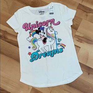 Disney Minnie & Unicorn tee - kids size large